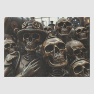 Halloween Steampunk Skeleton Tissue Paper