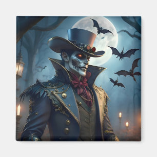 Halloween Steampunk Southern Gothic Zombie Magnet