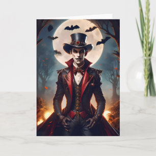Halloween Steampunk Vampire Zombie Card