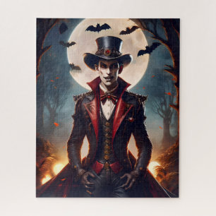 Halloween Steampunk Vampire Zombie Jigsaw Puzzle