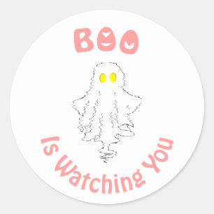 Halloween Sticker   Boo Is Watching You