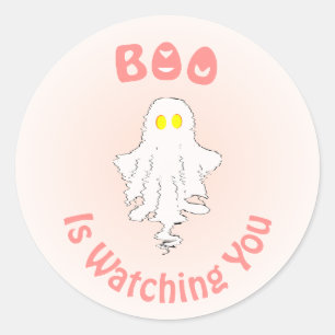 Halloween Sticker Boo Is Watching You