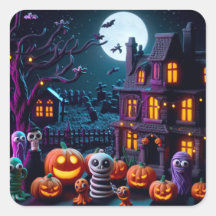 Halloween Stickers: Claymation Fun