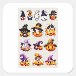 Halloween stickers sheet