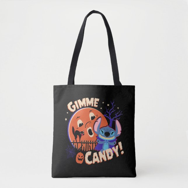 Halloween Stitch | Gimme Candy! Tote Bag (Front)