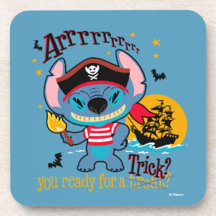 Halloween Stitch Pirate Coaster