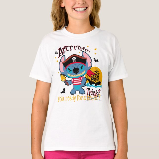 Halloween Stitch Pirate T-Shirt (Front)