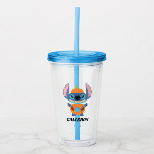 Halloween Stitch Pumpkin Acrylic Tumbler