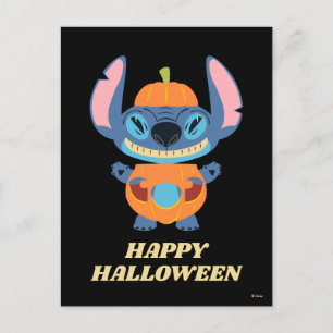 Halloween Stitch Pumpkin Postcard