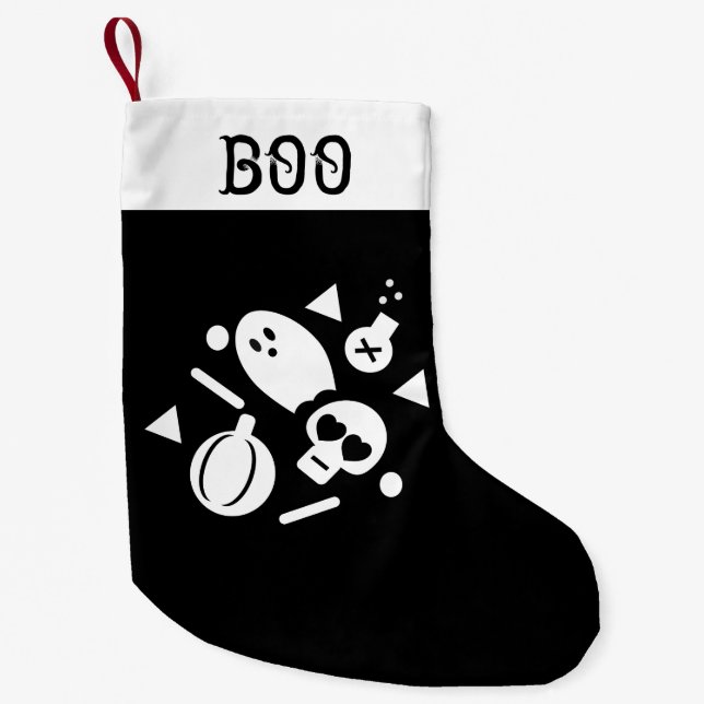 Halloween Stocking | Poison Ghost Pumpkin Confetti (Front)