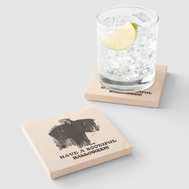 Halloween Stone Coaster (Side)