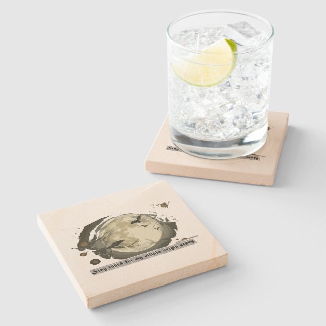 Halloween Stone Coaster (Side)