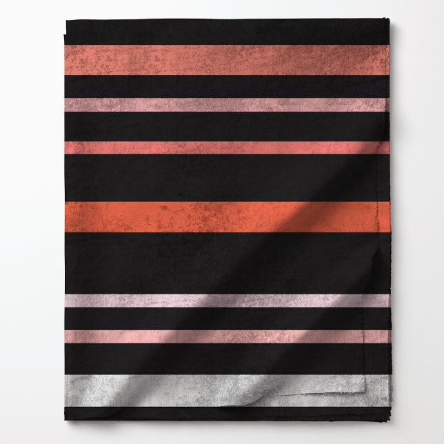 Halloween Stripes Black and Orange Pattern Fabric (Creator Uploaded)