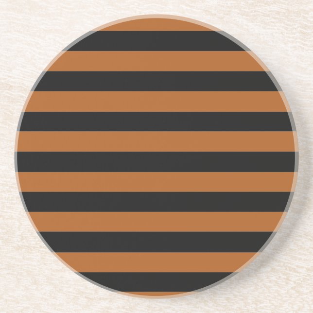 Halloween Stripes Coaster (Front)