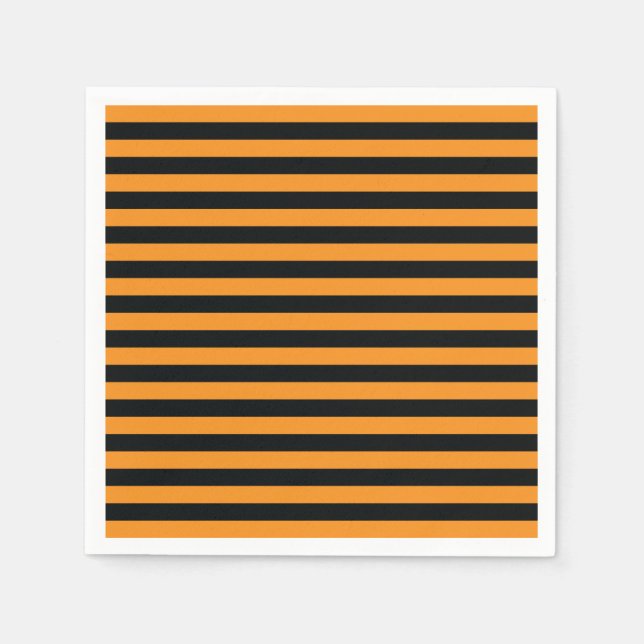 Halloween Stripes Napkin (Front)
