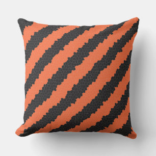 halloween stripes outdoor pillow