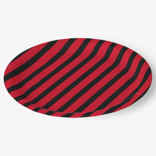 Halloween Stripes Paper Plates