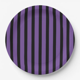 Halloween Stripes Paper Plates