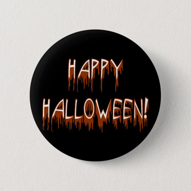 Halloween Suffering Text 2 Inch Round Button (Front)