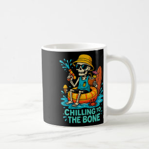 Halloween Summer Chilling To The Bone Skeleton Flo Coffee Mug