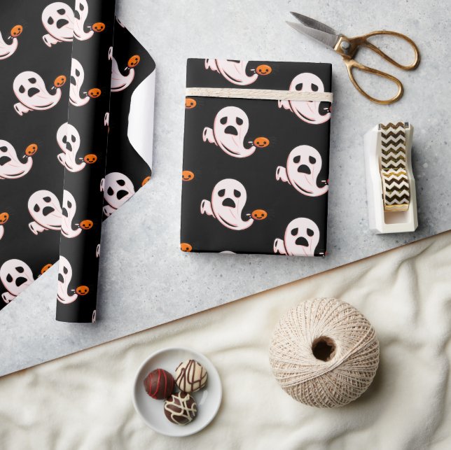 Halloween Super Ghost Wrapping paper (Crafts)