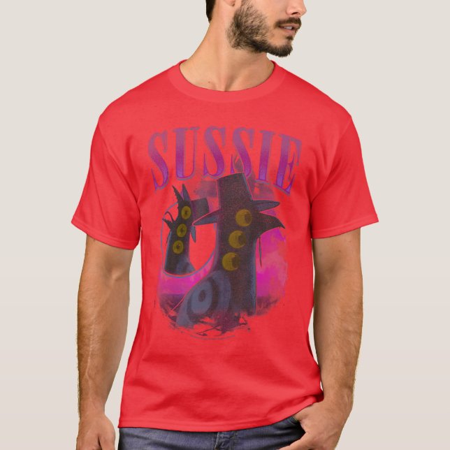 Halloween Sussie Y2K Distressed Poster T-Shirt (Front)