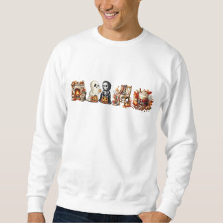 Halloween Sweatshirts for Unisex Ghost Friends