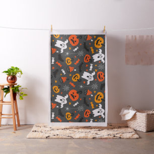 Halloween symbols pattern fabric