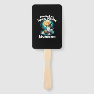 Halloween T Hooked on Spooky Fishing Hand Fan