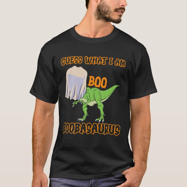 Halloween T Rex Dinosaur Costume BOOBASAURUS Funny T-Shirt (Front)