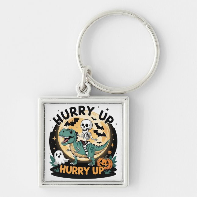 Halloween T-Rex Keychain (Front)
