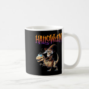 Halloween T-rex Skeleton Ride Coffee Mug