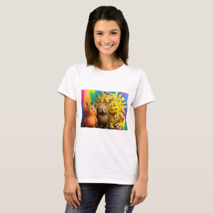 Halloween T-Shirt – Creepy Cute Monster Trio Tee