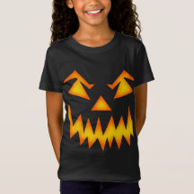 Halloween T-shirt for kids, pumpkin face
