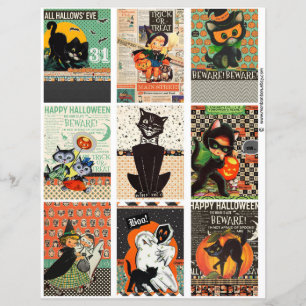 Halloween Tags Clipart Sheet - Pocket Pal Tags