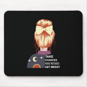 Halloween Take Chances Make Mistakes Birthday Mouse Pad