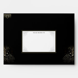 Halloween Tarot Card Matching Wedding Envelope