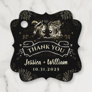 Halloween Tarot Wedding Thank You Favour Tags