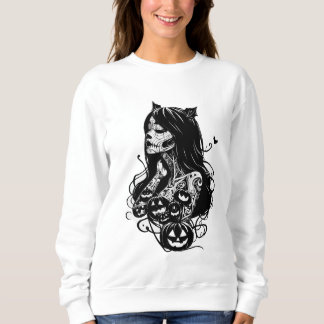 Halloween tatouage art sweatshirt