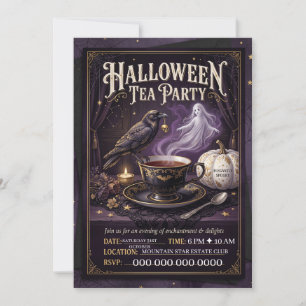 Halloween Tea Party Invitation - Spooky Afternoon