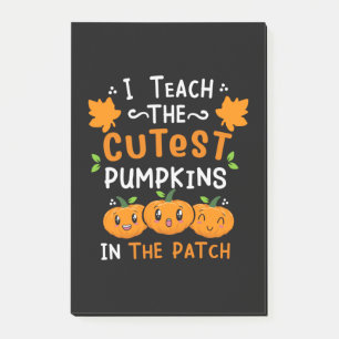 Halloween Teacher Cutest Pumpkins Birthday Post-it Notes