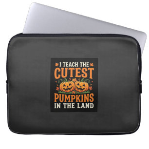 Halloween Teacher Cutest Pumpkins Design_1 Laptop Sleeve