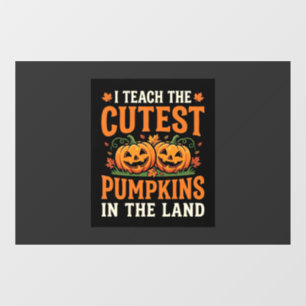 Halloween Teacher Cutest Pumpkins Design_1 Window Cling