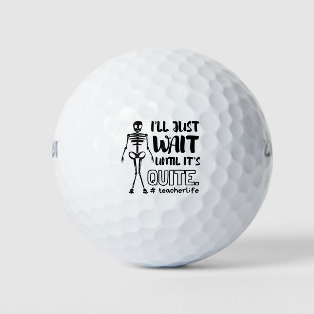 Halloween Teacher Fall Teacher Golf Balls (Front)