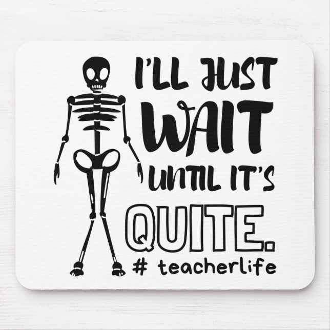Halloween Teacher Fall Teacher Mouse Pad (Front)