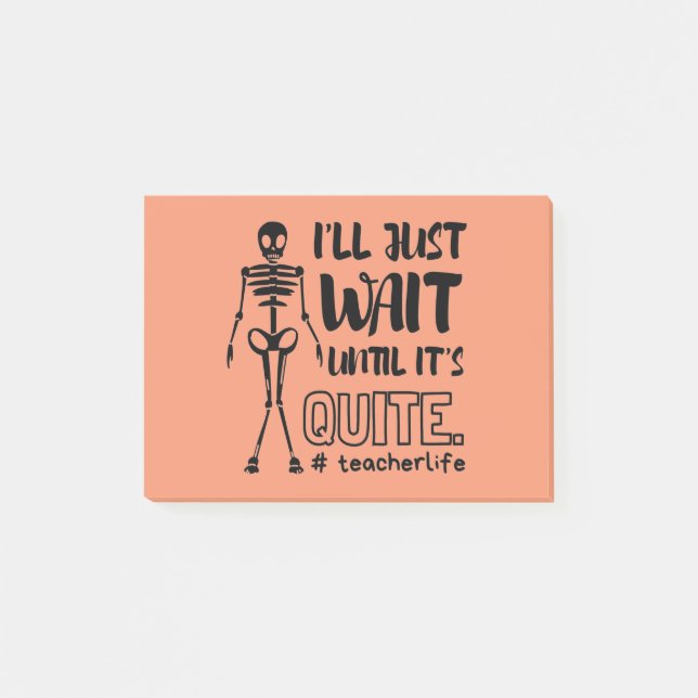 Halloween Teacher Fall Teacher Post-it Notes (Front)