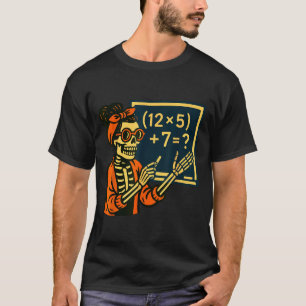 Halloween Teacher Six Seven Meme 6 7 Skeleton Soky T-Shirt