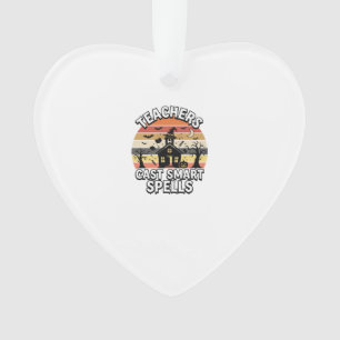 Halloween Teacher Spooky Smarts Ornament