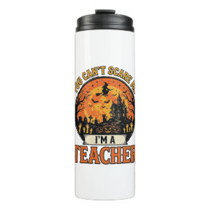 Halloween Teacher Vintage Funny Spooky School Desi Thermal Tumbler