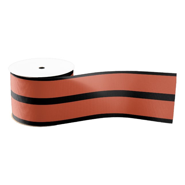 Halloween Teal and Black Striped Ribbon Grosgrain Ribbon (Spool)